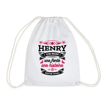 HENRY UN NOM UNE FIERTÉ AUCUN RIVAL - Sac de sport léger - blanc - Devant