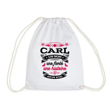 CARL UN NOM UNE FIERTÉ AUCUN RIVAL - Sac de sport léger - blanc - Devant