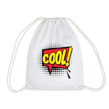 Fetter Comic Burst COOLER Ausruf - Turnbeutel - Weiß - Vorne