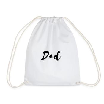 Dad - Drawstring Bag - white - Front