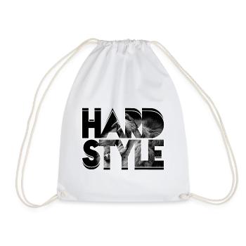 HARDSTYLE, GESCHENK - Turnbeutel - Weiß - Vorne