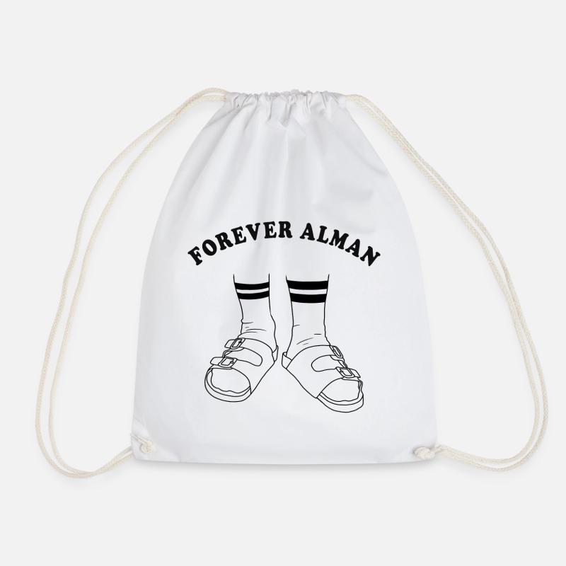 Forever Alman | Typical German | Gift - Drawstring Bag - white