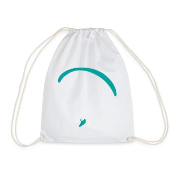 Paragliding Paragliding Paraglider Paraglider - Drawstring Bag - white - Front