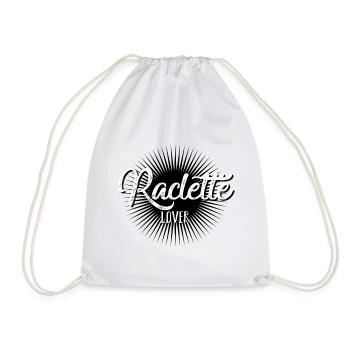 Raclette Lover blc Kreis - Turnbeutel - Weiß - Vorne