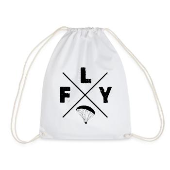 FLY Parapente - Sac de sport léger - blanc - Devant