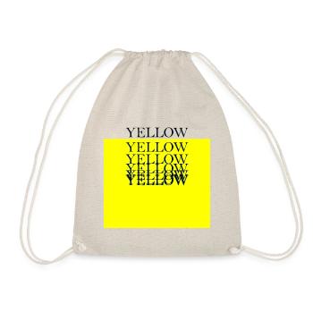 CMYK Yellow Gelb - Drawstring Bag - nature - Front