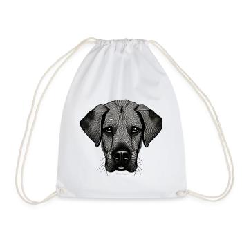 Rhodesian ridgeback Design | Hundeliebhaber - Turnbeutel - Weiß - Vorne