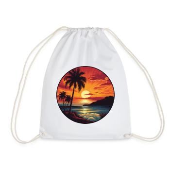 Sunset behind the Ocean - Turnbeutel - Weiß - Vorne