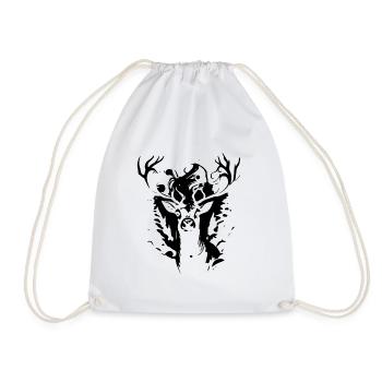 Renne de noël - Sac de sport léger - blanc - Devant