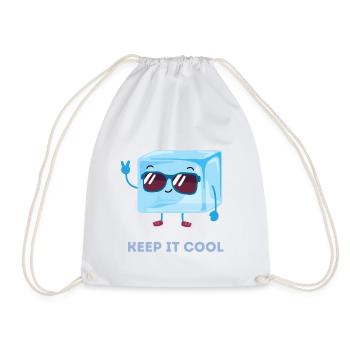 Keep it cool - Drawstring Bag - white - Front