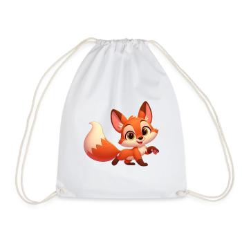 Fuchs 7 - Turnbeutel - Weiß - Vorne