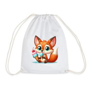 FOX 8 - Turnbeutel - Weiß - Vorne