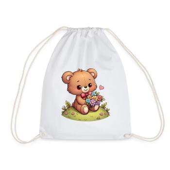 teddy bear 6 - Sac de sport léger - blanc - Devant