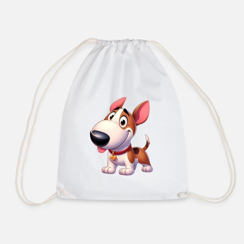 bull terrier - Sac de sport léger - blanc