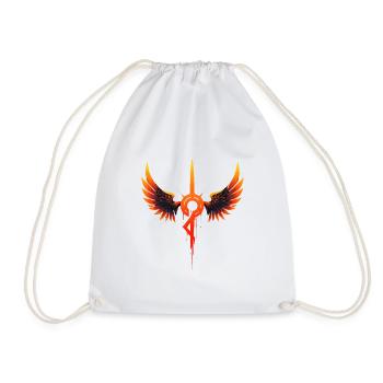 Symbole de l’aile de feu - Sac de sport léger - blanc - Devant