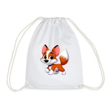 Fox Terrier 2 - Drawstring Bag - white - Front