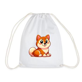 Shiba 4 - Turnbeutel - Weiß - Vorne