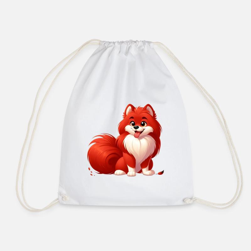 Spitz 2 - Drawstring Bag - white