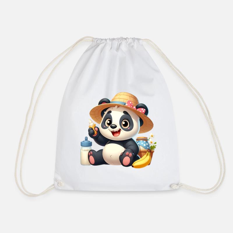 panda 6 - Sac de sport léger - blanc
