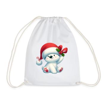 polar bear 1 - Sac de sport léger - blanc - Devant