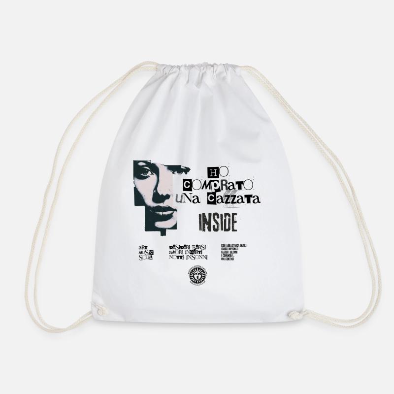 I bought a shit - Drawstring Bag - white