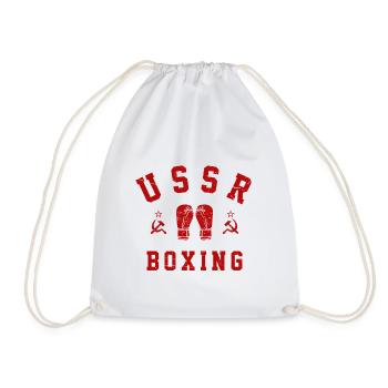 Boxen in der UdSSR - Turnbeutel - Weiß - Vorne