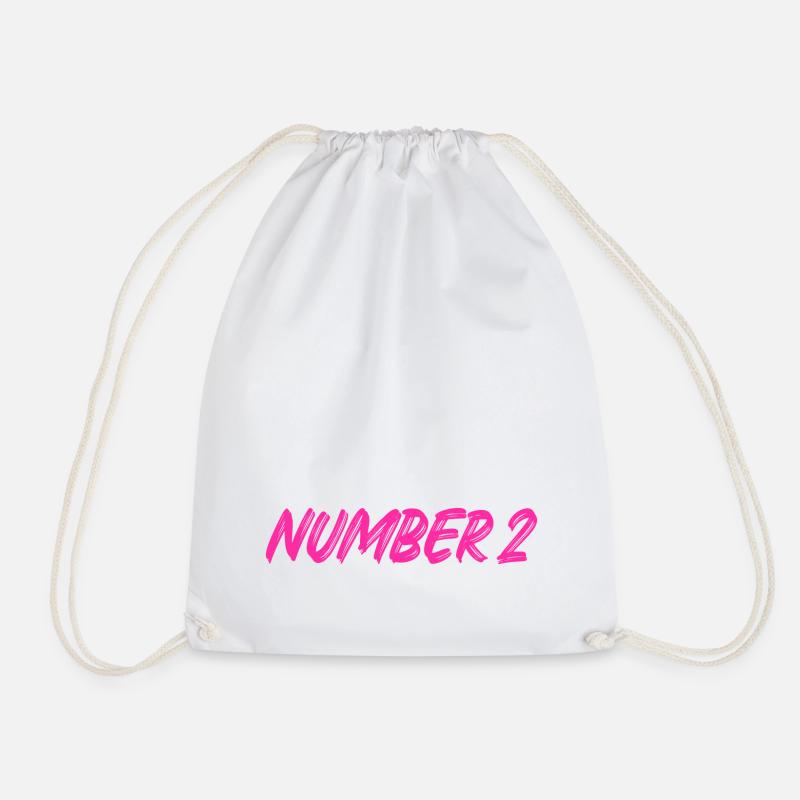 Numéro 2 - deux - deuxième - deuxième - 2 - numéro 2 - Sac de sport léger - blanc