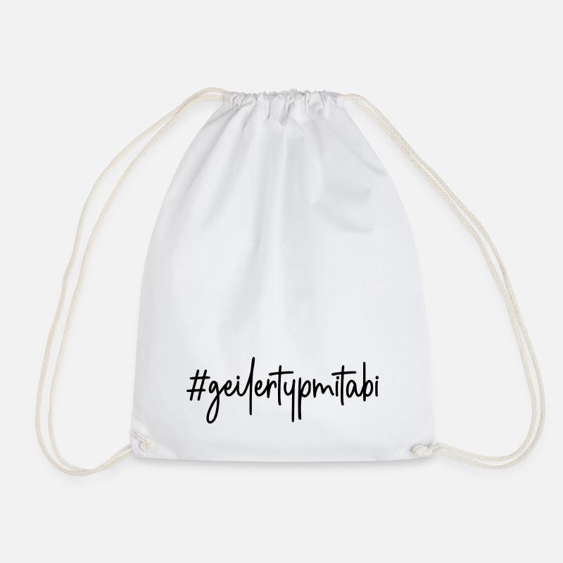 Abitur 2026 # geiler Typ mit Abi #geilertypmitabi - Turnbeutel - Weiß