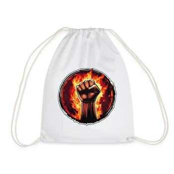 Fist - Drawstring Bag - white - Front