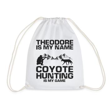Capture de coyotes et conception de chasseur de coyotes - Sac de sport léger - blanc - Devant