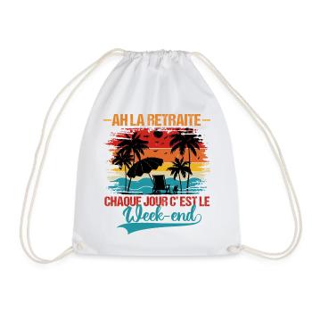 La retraite humour retraite cadeau pour retraité - Sac de sport léger - blanc - Devant