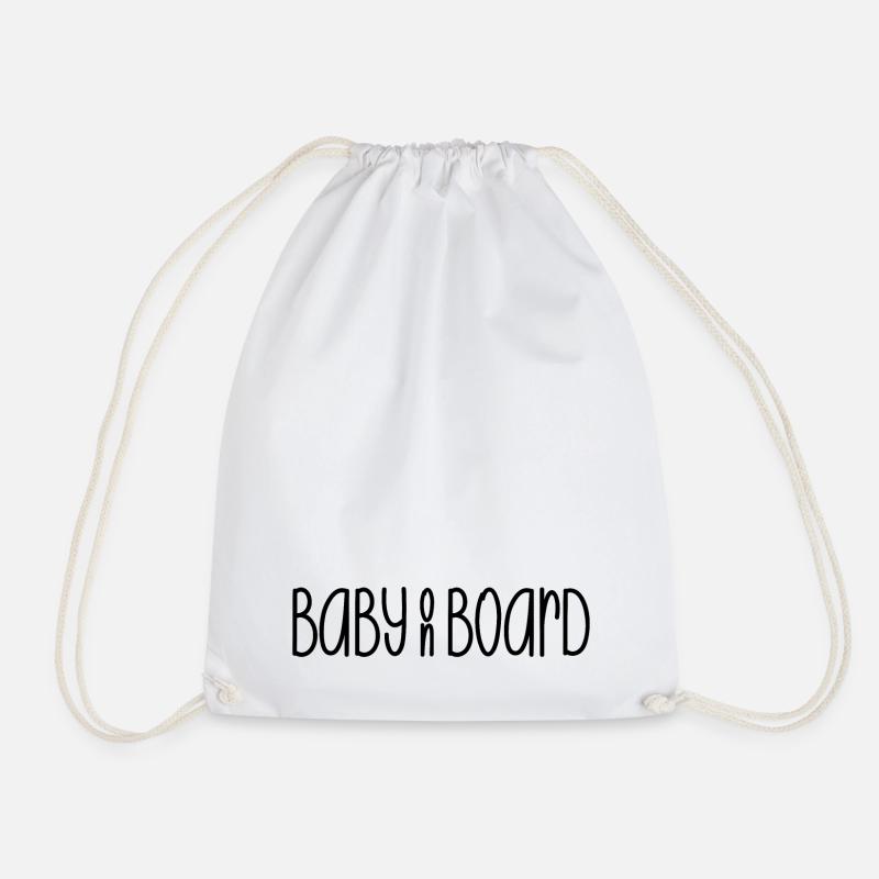 Baby on Board - Turnbeutel - Weiß