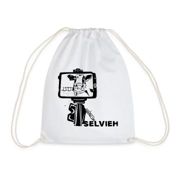 Selvieh - Drawstring Bag - white - Front