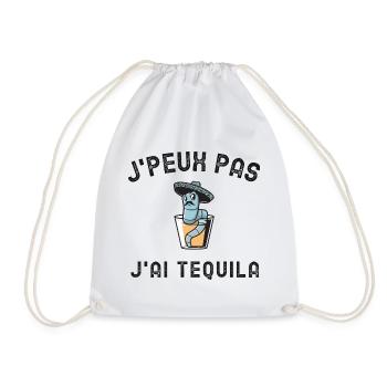 J PEUX PAS J'AI TEQUILA - Sac de sport léger - blanc - Devant