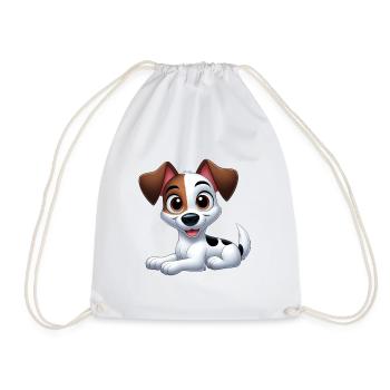 Jack Russel 2 - Drawstring Bag - white - Front