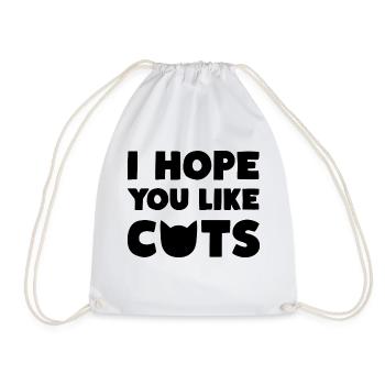 J’espère que vous aimez Cats Katzen - Sac de sport léger - blanc - Devant