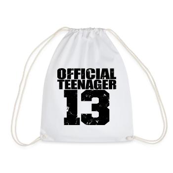 Adolescent officiel 13, cadeau cool 13e anniversaire - Sac de sport léger - blanc - Devant