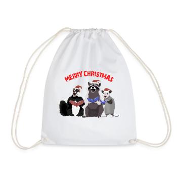 CHATS DES RUES JOYEUX NOËL - Sac de sport léger - blanc - Devant