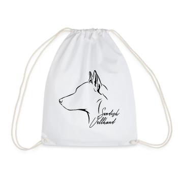 SUÉDOIS VALLHUND Profil Chiens Wilsigns - Sac de sport léger - blanc - Devant