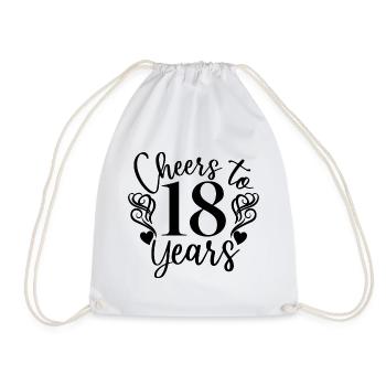 Vive le 18e anniversaire de 18 ans - Sac de sport léger - blanc - Devant