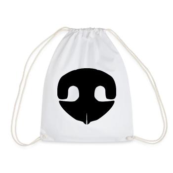 Dog nose - Drawstring Bag - white - Front