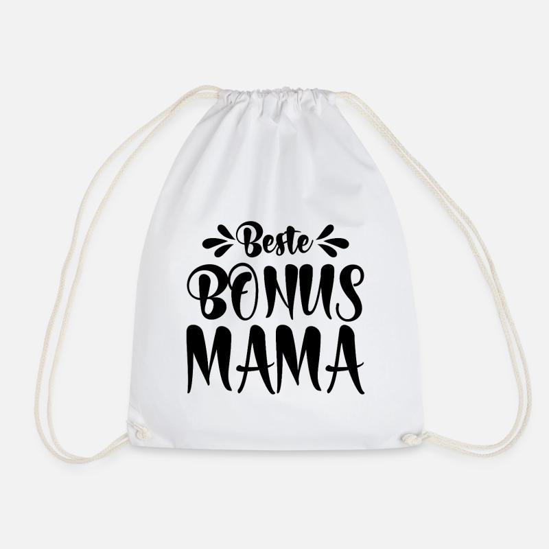 Beste Bonus Mama - Turnbeutel - Weiß