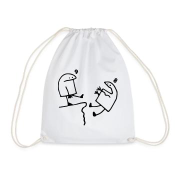 9 years old Gift Idea Humor Birthday 9 years old - Drawstring Bag - white - Front
