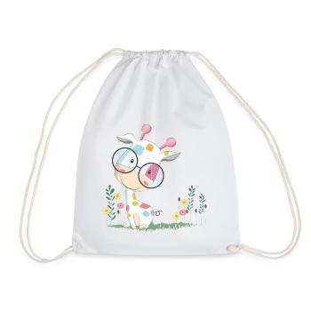 The little giraffe - Drawstring Bag - white - Front