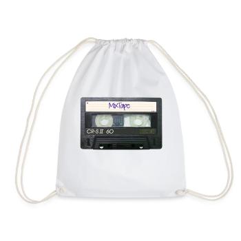 Retro DJ MixTape - Drawstring Bag - white - Front