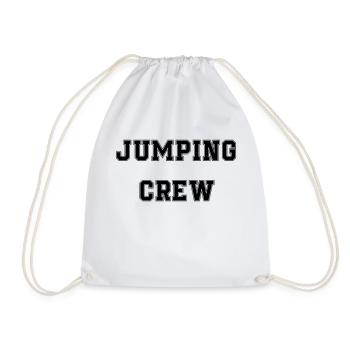 jumping trampolin girl jumpen jump Geschenk - Turnbeutel - Weiß - Vorne