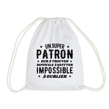 Un Super Patron Dur A Trouver - Sac de sport léger - blanc - Devant