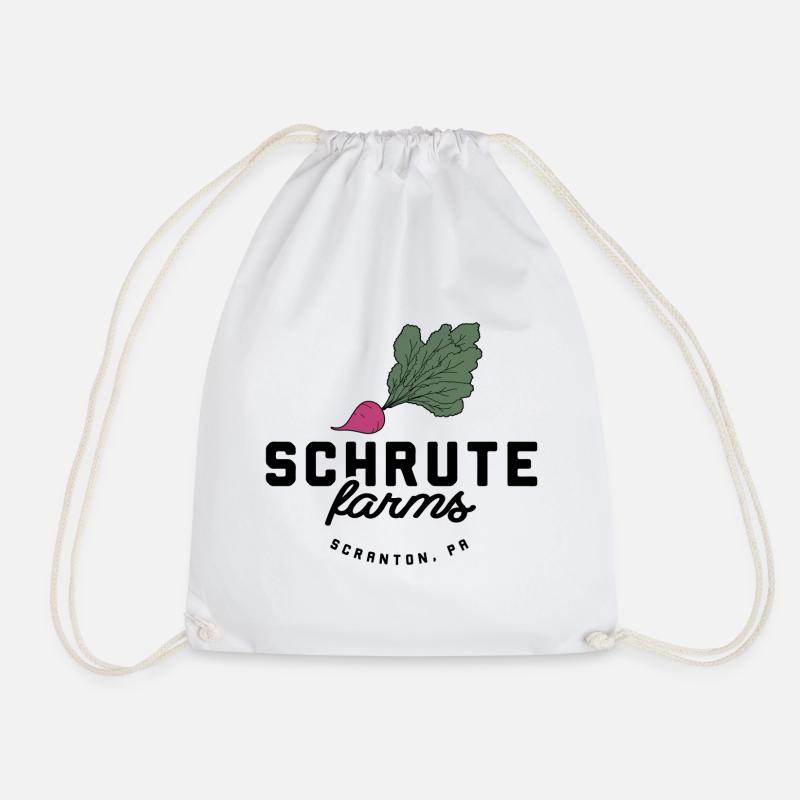 Schrute Bauernhöfe - Turnbeutel - Weiß