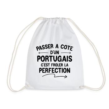 Portugal - Portugais - Je suis portugais - Sac de sport léger - blanc - Devant