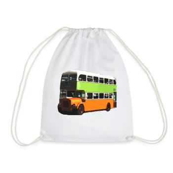 Glasgow Corporation Bus - Drawstring Bag - white - Front
